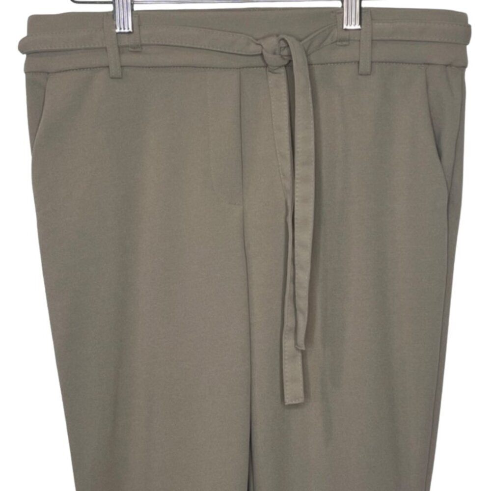 JULES & LEOPOLD | Women's Tan Office Pull On Flat Front Dress Pants | Size M - Picture 2 of 13